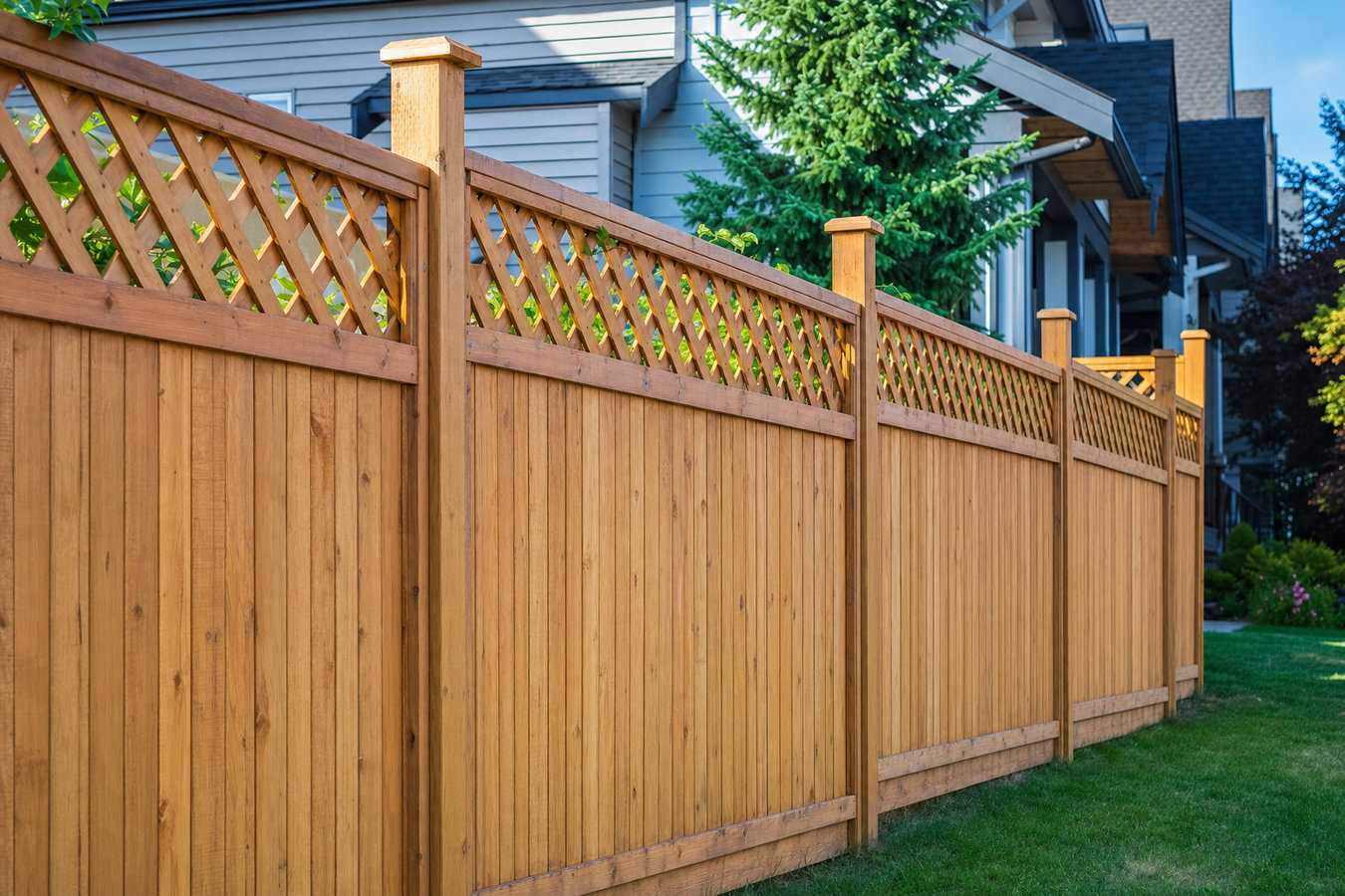 Privacy fence installation